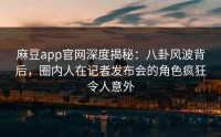 麻豆app官网深度揭秘：八卦风波背后，圈内人在记者发布会的角色疯狂令人意外