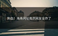 狗血！海角网址竟然网友全炸了