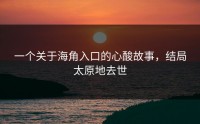 一个关于海角入口的心酸故事，结局太原地去世
