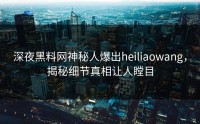 深夜黑料网神秘人爆出heiliaowang，揭秘细节真相让人瞠目