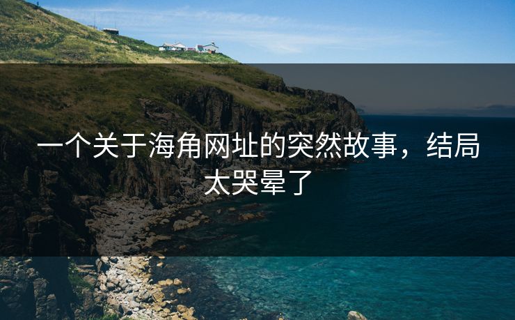 一个关于海角网址的突然故事，结局太哭晕了