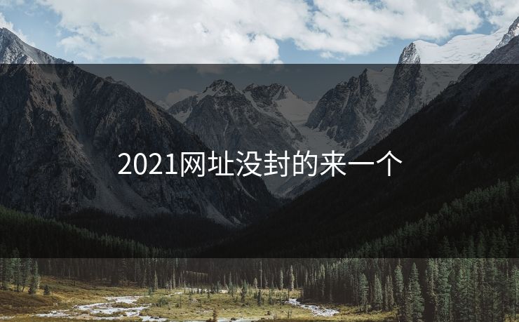 2021网址没封的来一个